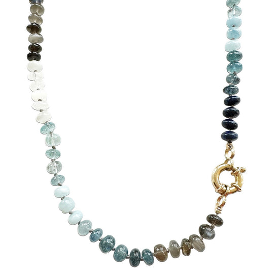 Ocean Blue Gemstone Necklace