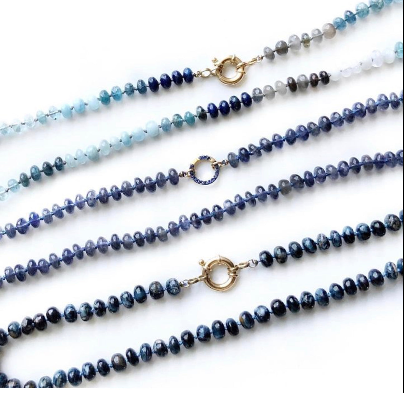 Ocean Blue Gemstone Necklace