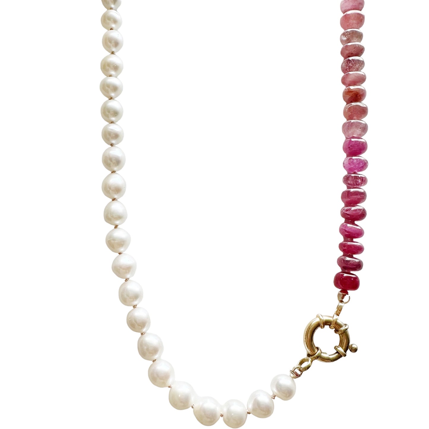 Ombre Pink Sapphire Necklace