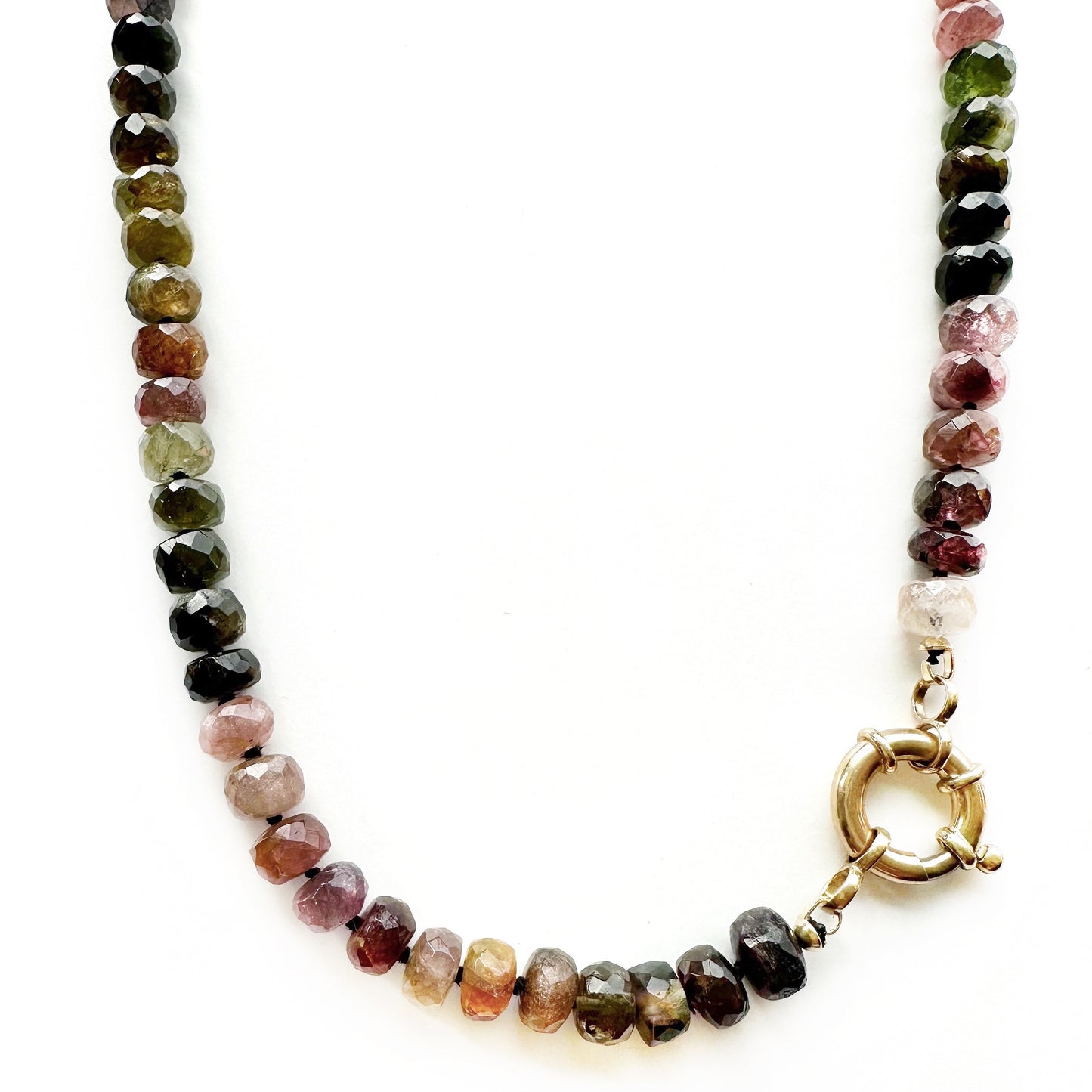 Jewel Tone Tourmaline Gemstone Necklace
