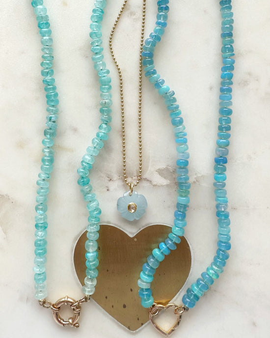 Load image into Gallery viewer, Blue Moonstone Gemstone Necklace
