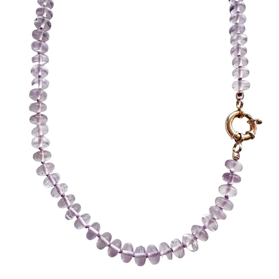 Purple Amethyst Gemstone Necklace