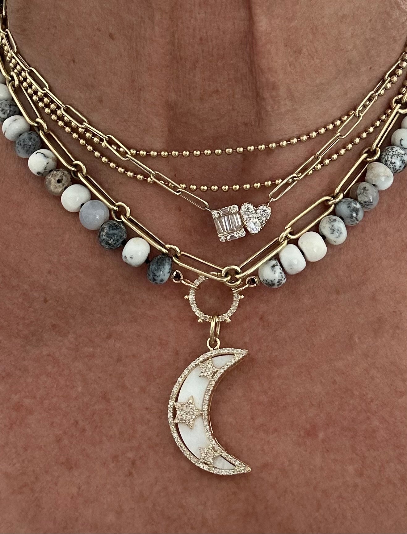 Load image into Gallery viewer, Dendritic Opal Gemstone Necklace
