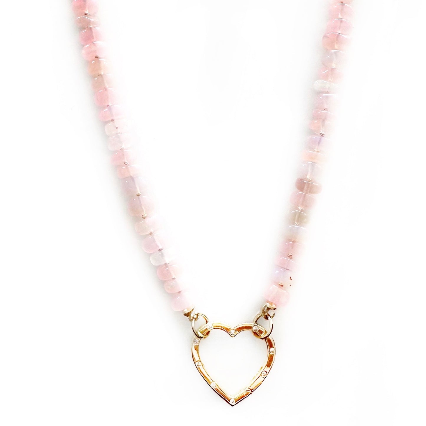 Pink Ethiopian Opal Gemstone Necklace