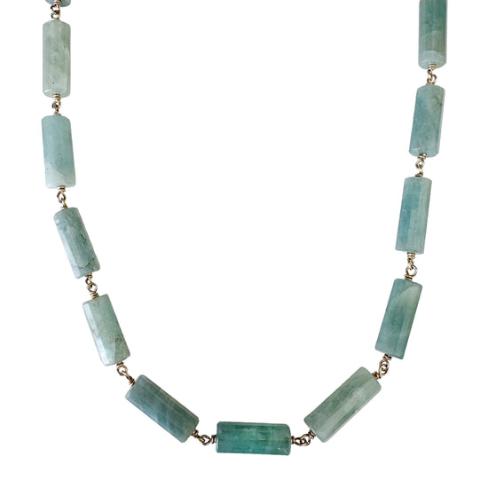 Aquamarine Gemstone  Necklace