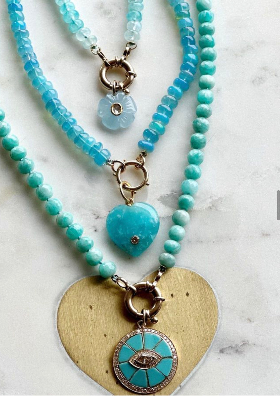 Load image into Gallery viewer, Amazonite Gemstone Necklace
