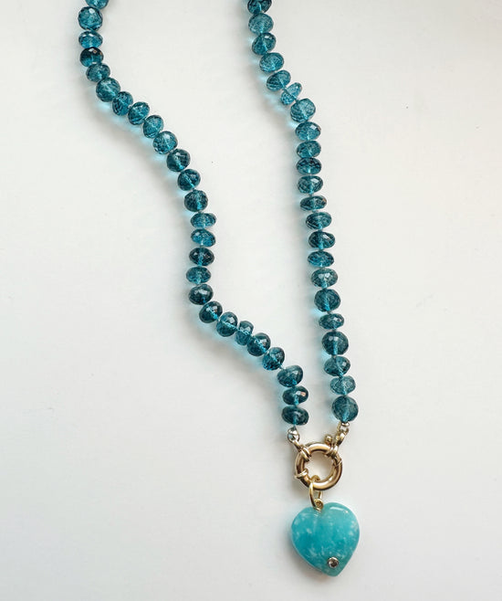 Load image into Gallery viewer, London Blue Quartz Gemstone Necklace
