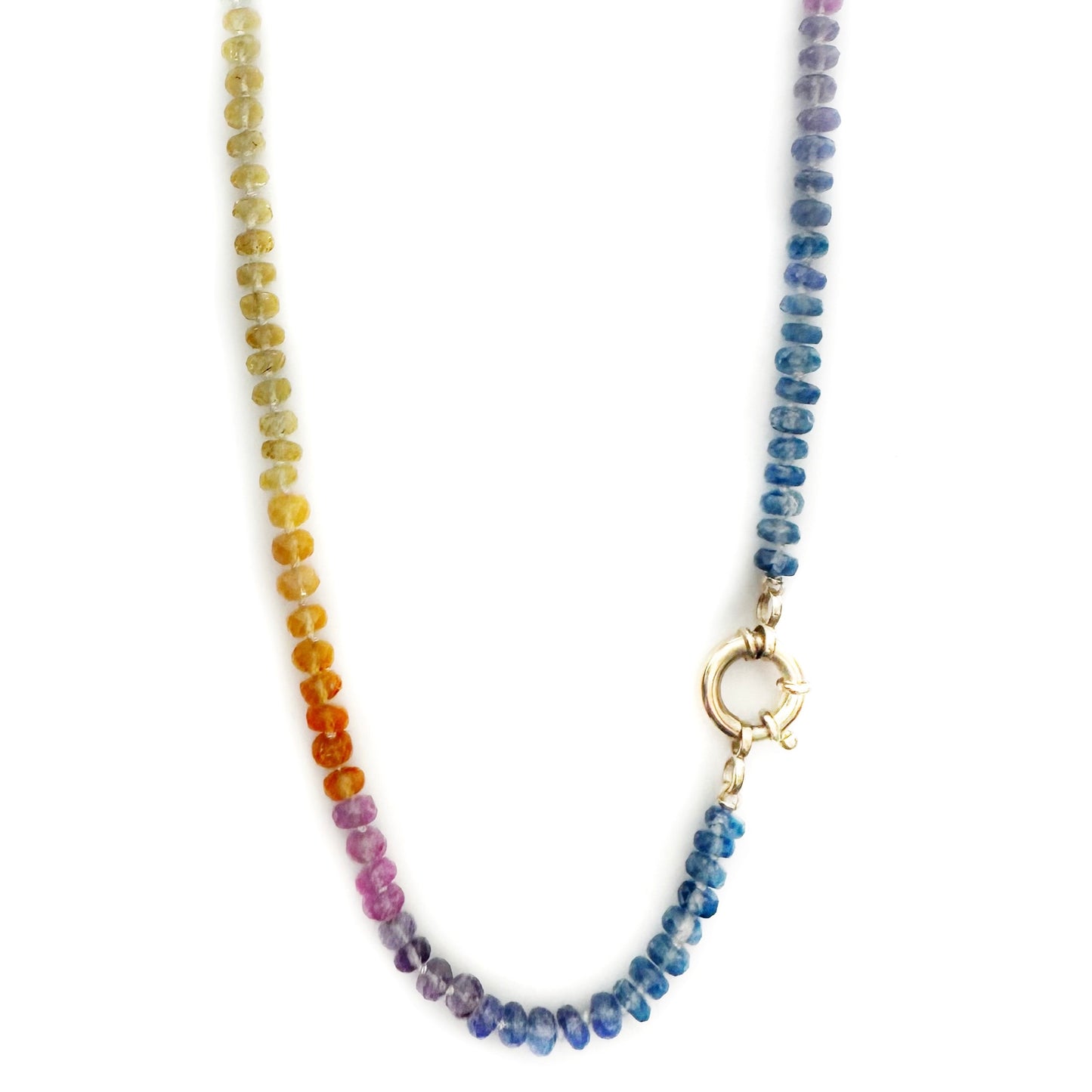 Multi Stone Rainbow Gemstone Necklace