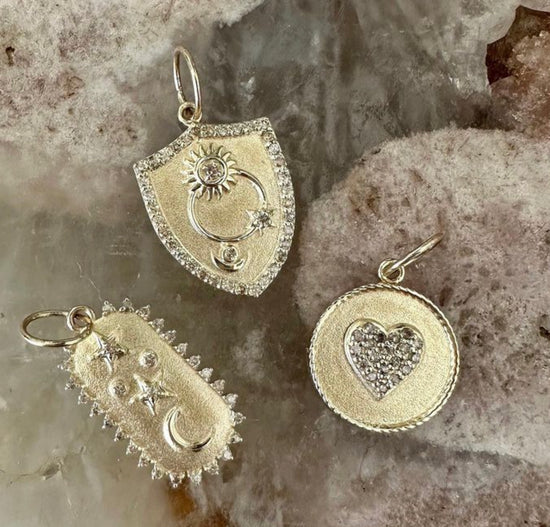 Matte Star Moon Charm